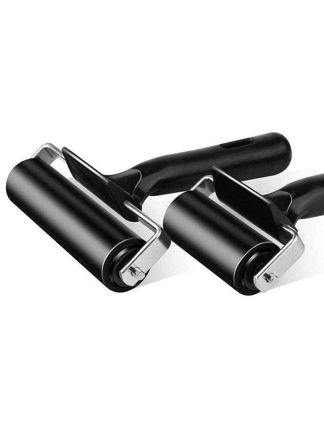 HRLORKC Bber Roller Brayer Rollers Hard Rubber 4 And 2.2 Inch For Printmaking (Black) By Hrlorkc…  - Image 3