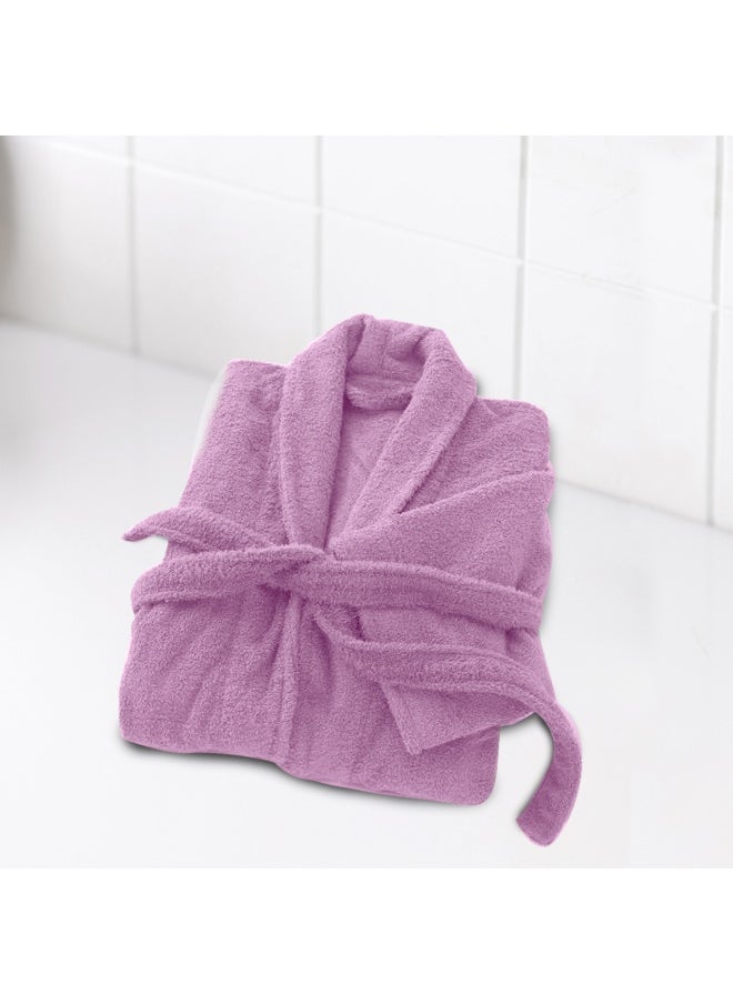 Rest Terry Bathrobe With Pockets Lavender Xxl Hotel Luxury Loungewear Cotton Soft And Absorbent Comfortable After Shower Bathrobe Fade Resistant For Men And Women One Size Fits All 45X30X65Cm  - Image 3