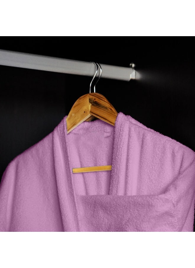 Rest Terry Bathrobe With Pockets Lavender Xxl Hotel Luxury Loungewear Cotton Soft And Absorbent Comfortable After Shower Bathrobe Fade Resistant For Men And Women One Size Fits All 45X30X65Cm  - Image 2