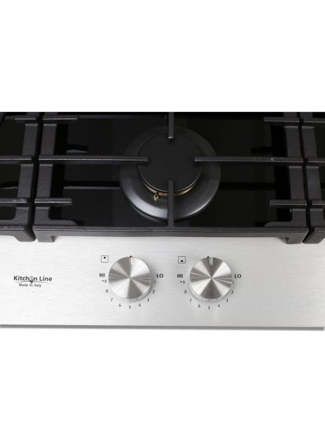 كيتشن لاين موقد كيتشن لاين غاز مدمج – 5 شعلات – زجاج سيراميك أسود – 90 سم – ZP.PRO5020 - Image 2