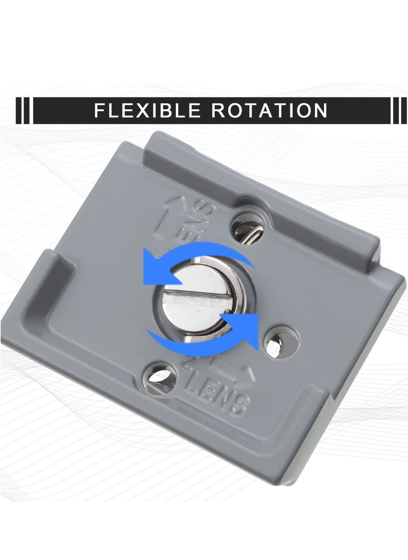 Y&D 200PL-14 Quick Release Plate, 2 Pieces Universal Tripod RC2 with 1/4 Inch Screw for Camera Ball Head  - Image 4