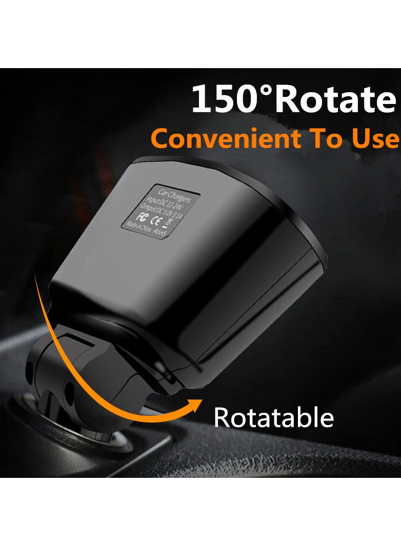Loquat Dual USB Car Charger Convenient Charger With 4 Ports And Fast Charging Light Weight and Small Size Car Charger - Image 5
