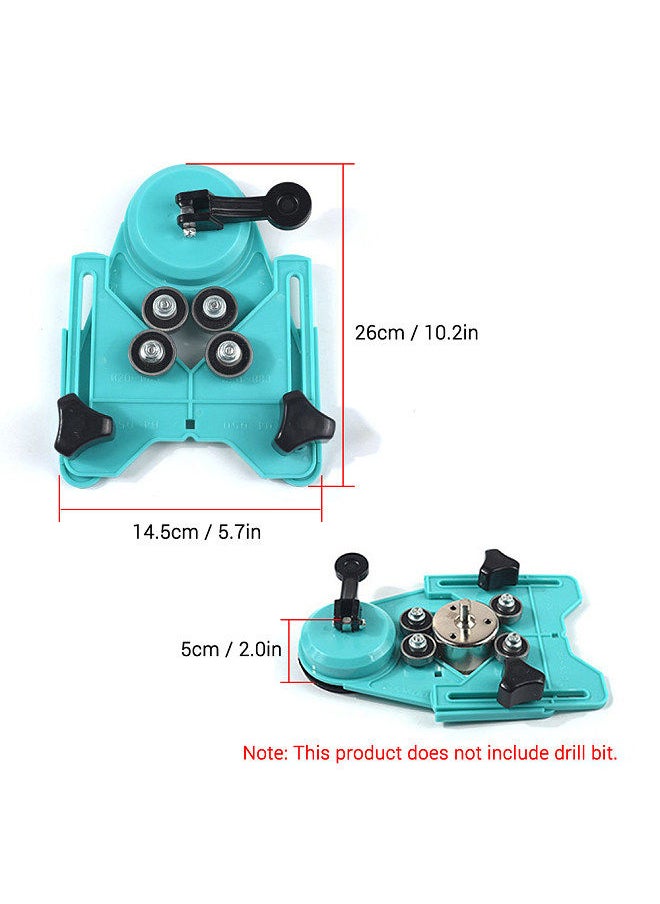 Generic - Adjustable Hole Saw Centering Locator Suction Holder Drill Bit Hole Saw Guide Jig Fixture Adjustable Drill Guide Hole Locator - Image 1