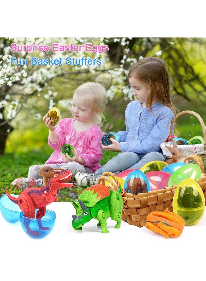 COFFLED 4 Pack Different Hatching Eggs Dinosaur Toys For 3+ Year Old Kids,Magic Egg That Hatch Dinosaurs Toy For Boy Girl Dino Fans,Deformation Trex,Pterosaurs,Brachiosaurus,Triceratops(Random Color) - Image 3