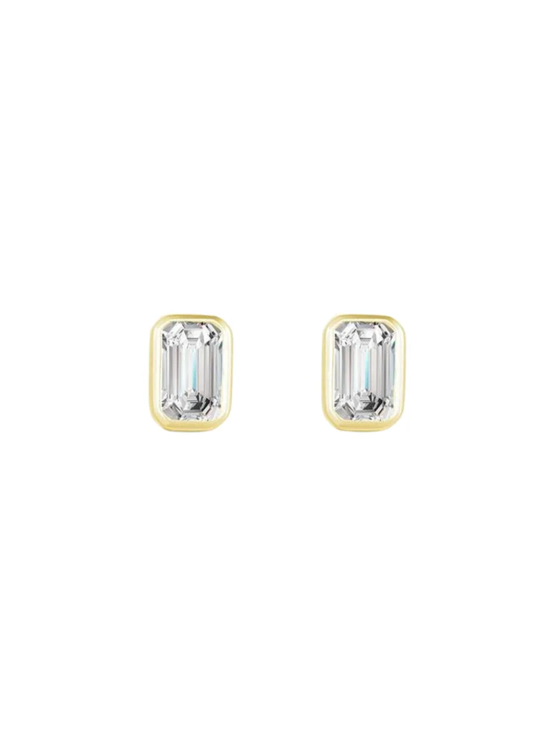 Sosha Elegance Aura Bezel Stud Earrings