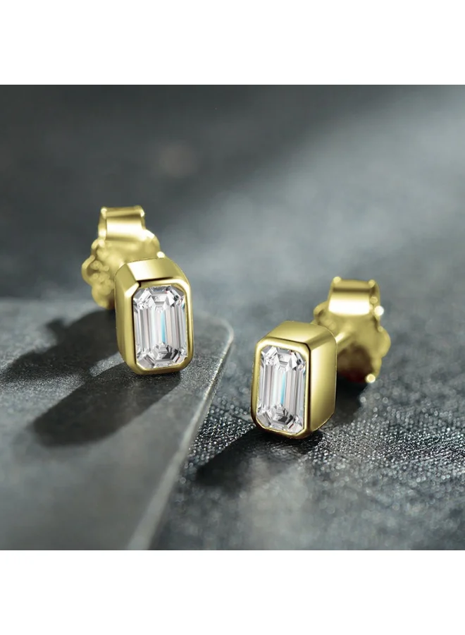 Sosha Elegance  Aura Bezel Stud Earrings  | Best Price UAE