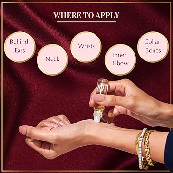 Dukhni Rose Attar Oil Set Authentic Arabic Fragrance Oils 100 Pure AlcoholFree Original Gulab Attar Blends Rose White Sandalia Gulab 6ml each - Image 4
