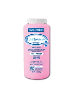 Caldesene Medicated Protecting Body Powder with Zinc Oxide and Cornstarch, Talc Free, 5 Oz