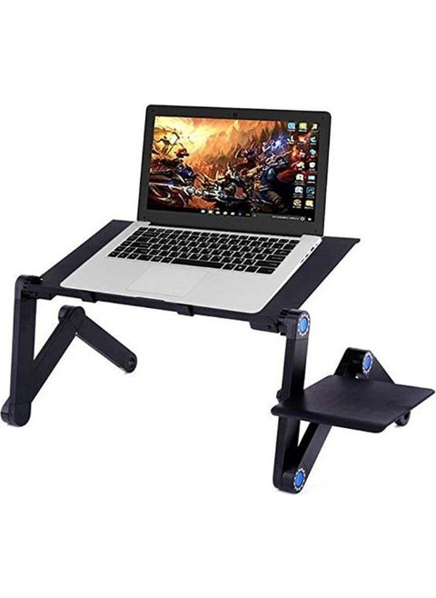 Height Adjustable Laptop Notebook Lecture Desk with Fan and Mousepad