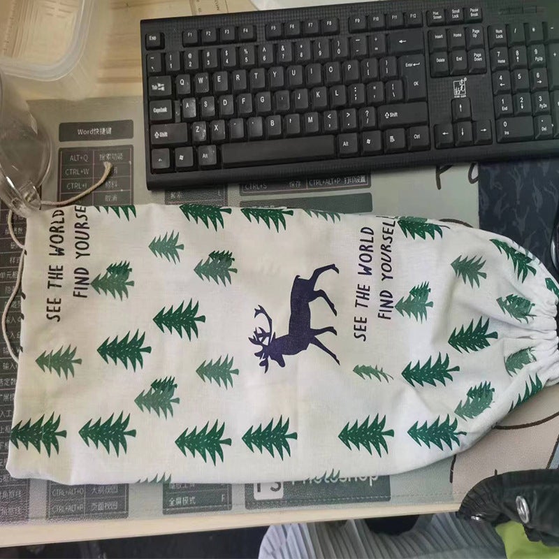 Kitchen Garbage Bag Storage Bag Washable Large Grocery Bag Wall Hanging Easy Extraction Plastic Bag Storage Hanging Bag - Image 1