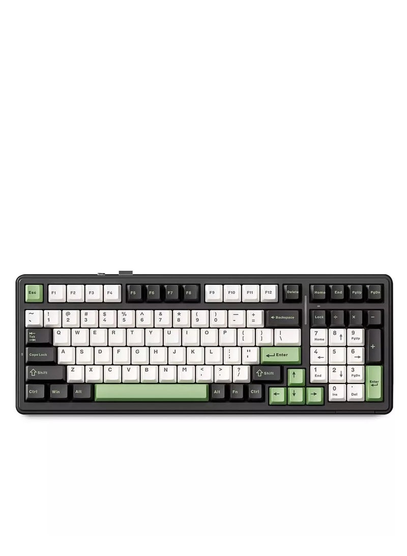 أولا لوحة مفاتيح ميكانيكية لاسلكية F99، لوحة مفاتيح قابلة للتخصيص بثلاثة أوضاع BT5.0/2.4 جيجاهرتز/USB-C قابلة للتبديل السريع، مفاتيح خطية مشحمة مسبقًا، لوحات مفاتيح ألعاب بإضاءة خلفية RGB لأجهزة الكمبيوتر/الأجهزة اللوحية/إكس بوكس/بلاي ستيشن 4/بلاي ستيشن 5 - Image 1