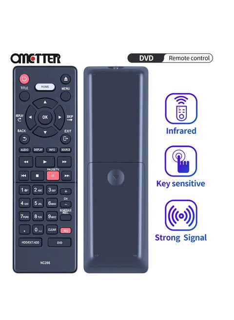 NC266UH NC266 Remote Control Applicable for Magnavox HD DVR DVD Recorder MDR868H/F7 MDR865H/F7 MDR867H/F7 MDR515H/F7