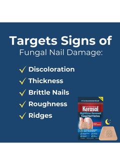 Kerasal Kerasal Nighttime Renewal Fungal Nail Patches - 14 Patch - Overnight Nail Repair for Nail Fungus Damage, 8-Hour Nail Treatment Restores Healthy Appearance  - Image 3
