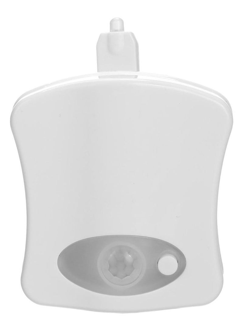 NIBEMINENT Motion Sensor LED Toilet Night Light White