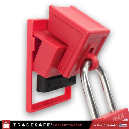 TRADESAFE Circuit Breaker Lockout Device, 3 Pack, 480/600 Volt, Clamp-on Breaker Lock Out Device, OSHA Compliant, Premium Grade, Large - Image 4
