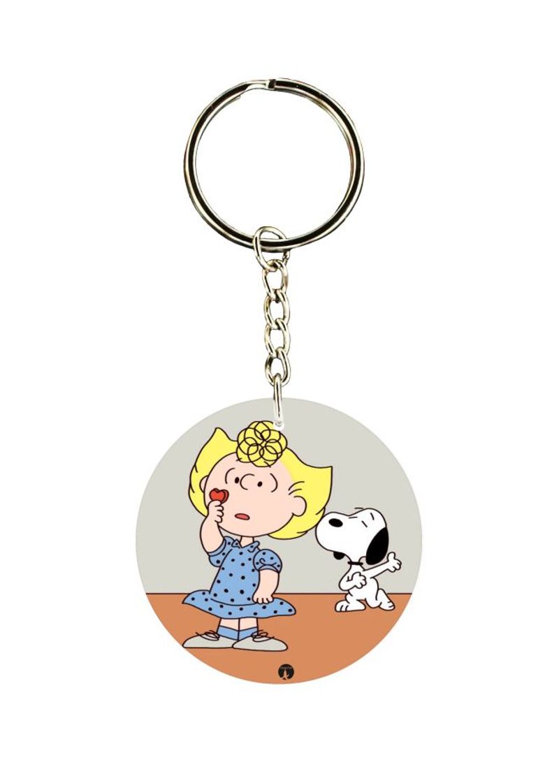 Cartoon Themed Dual Sided Keychain