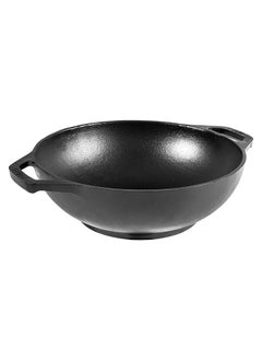 LODGE Lodge L6MW 6 1/4" Pre-Seasoned Cast Iron Mini Wok (Black 6 1/4")  - Image 1