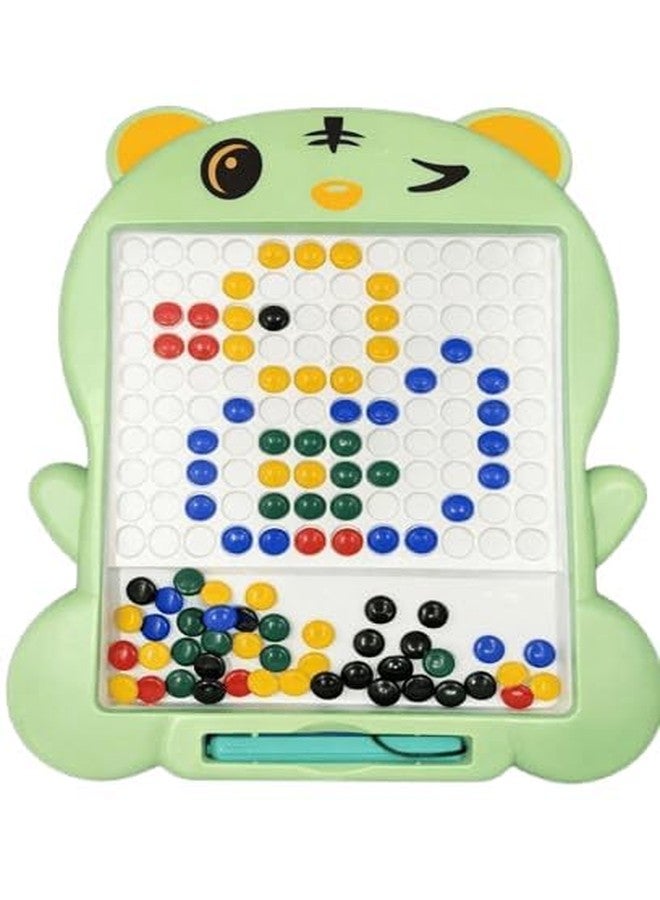 ZYCRONIX Magnetic Drawing Board for Kids with Stylus Pen, Educational Bead Art Learning Toy, Creative Sketch Board for Learning and Fun Activity (Green) - Image 4