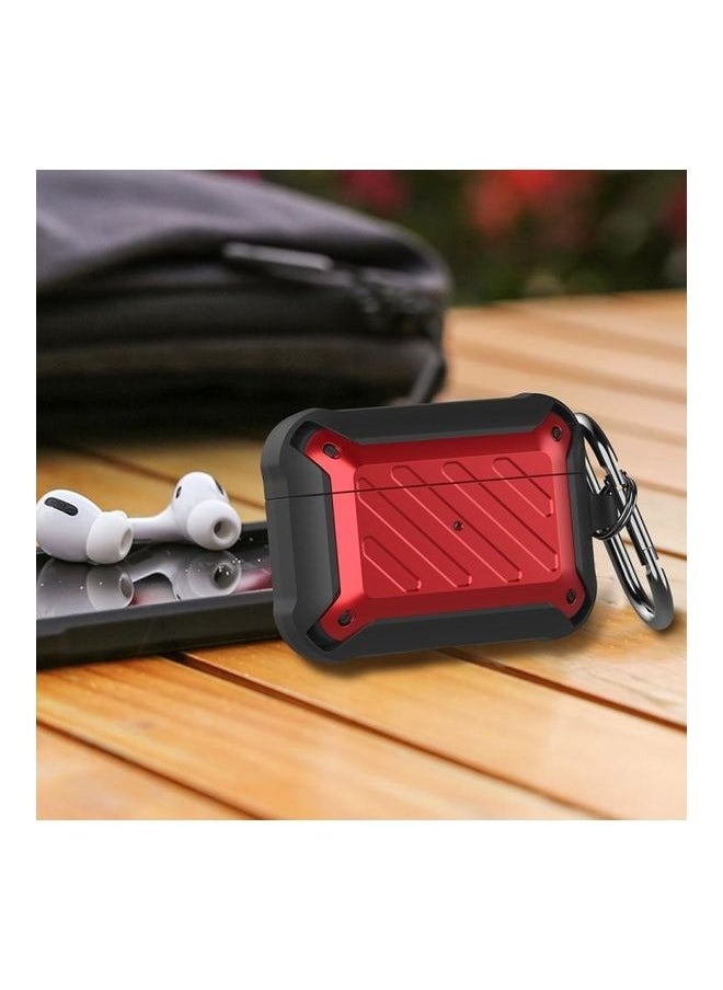 NIBEMINENT - Shockproof Bumblebee Twill Silicone Protective Case For Apple AirPods Pro Blue - Image 1