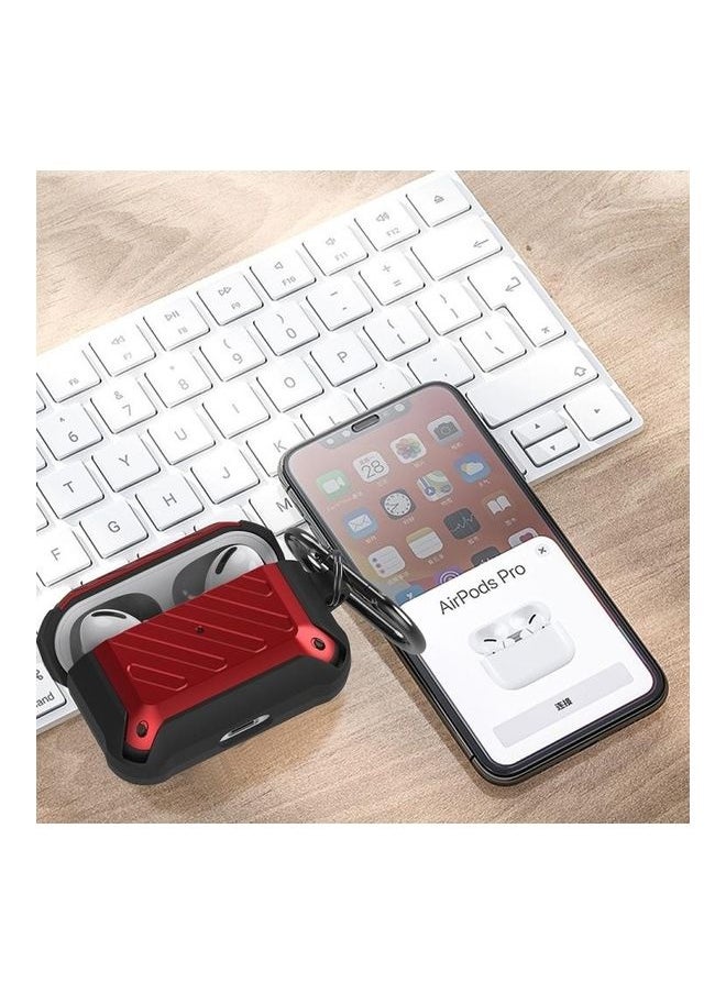 NIBEMINENT - Shockproof Bumblebee Twill Silicone Protective Case For Apple AirPods Pro Blue - Image 1