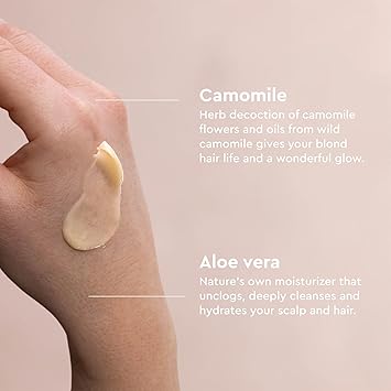 Urtekram Conditioner Camomile For Blond Hair 180 mlVegan Organic Blond Hair Natural Origin - Image 4