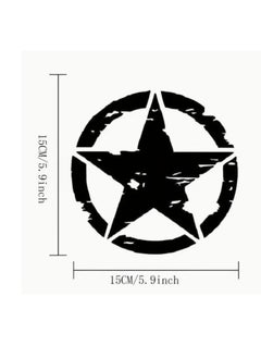 RYN Automotive Body Sticker Motorcycle Star Pattern Adhesive Vinyl Sticker  - Image 2