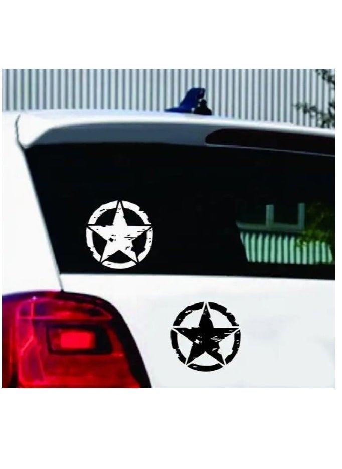 RYN Automotive Body Sticker Motorcycle Star Pattern Adhesive Vinyl Sticker  - Image 3