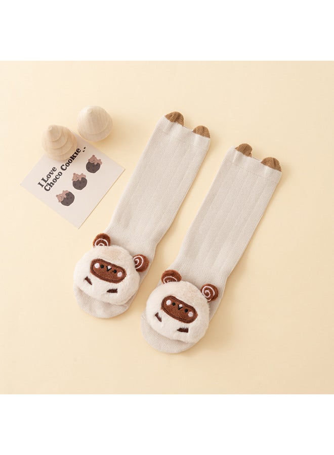 26 Autumn And Winter Warm Cotton Socks For Infants And Toddlers, Type A, Non-slip, Over-the-knee, Cartoon Floor Socks 6