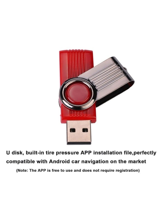 نظام مراقبة ضغط الإطارات USB Android التنقل الإطارات مراقبة ضغط الإنذار نظام الإنذار اللاسلكي TPMs - Image 4