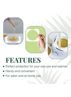 Clean + Easy Professional Pot Wax System, Deluxe Pot Wax Standard Warmer Collars Prevent Wax Drips For Mess Free Effortless Wax Warmer Clean Up (50 Count)  - Image 2