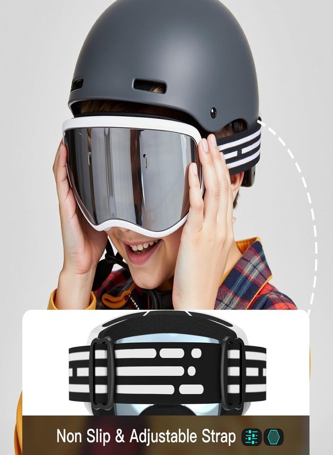 LOEO Kids Ski Goggle, Snow Ski Goggles for Kids Youth Teens Boys and Girls from 5-14 - Image 2