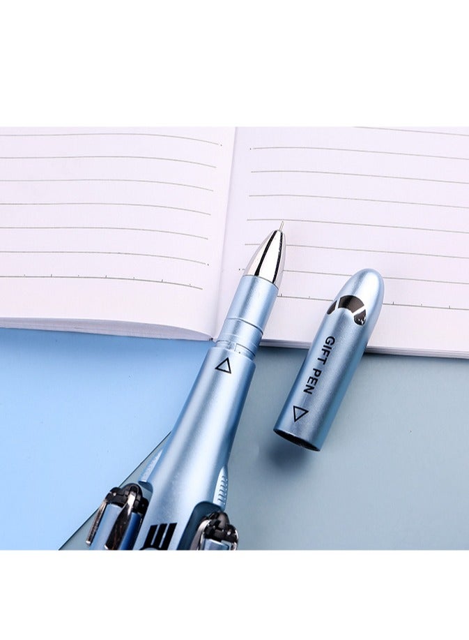 Creative Foldable Airplane Gel Pen 0.38mm Helicopter Style Ballpoint Pen with Foldable Wheels for Students  Professionals - Image 3