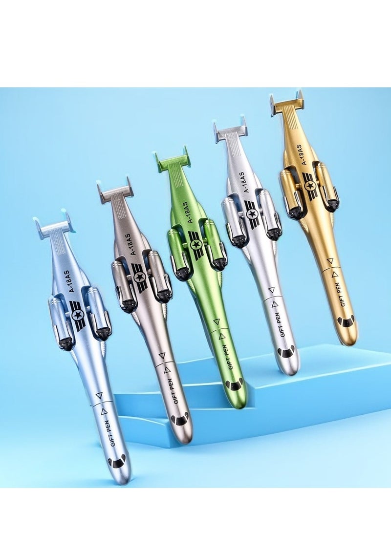 Creative Foldable Airplane Gel Pen 0.38mm Helicopter Style Ballpoint Pen with Foldable Wheels for Students  Professionals - Image 5