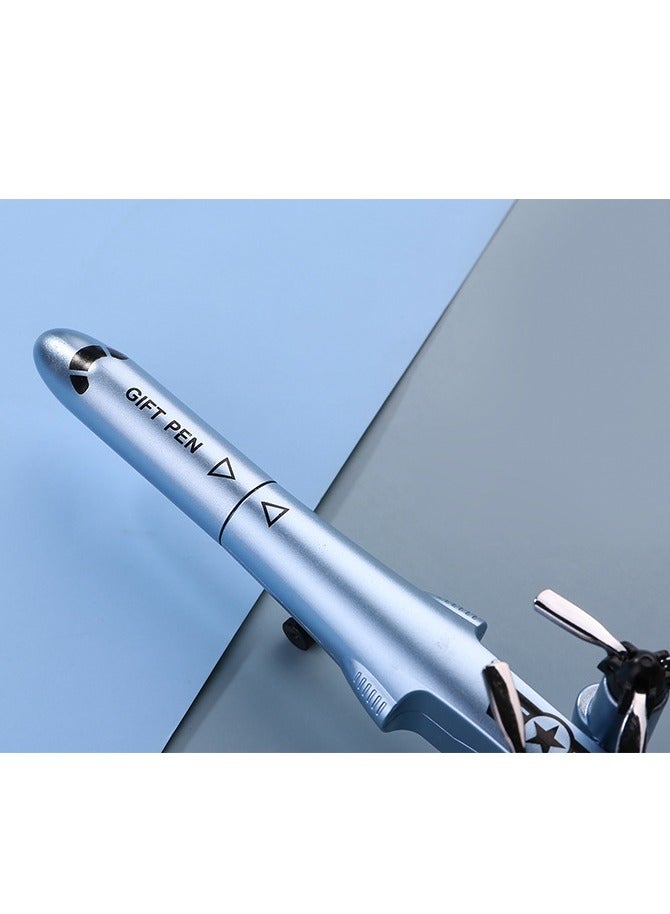 Creative Foldable Airplane Gel Pen 0.38mm Helicopter Style Ballpoint Pen with Foldable Wheels for Students  Professionals - Image 4
