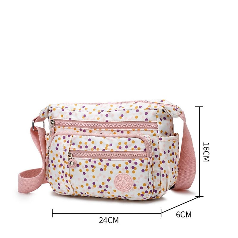 MISTYCDEP Crossbody Purse for Women, Nylon Waterproof Shoulder Purse, Messenger and travelling Bag Lightweight, Long Strap (Blue, Pack of 1) - Image 2