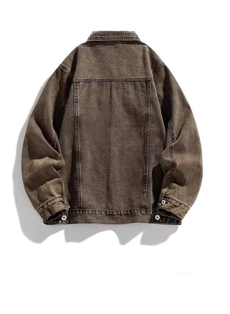 LEE Cowboy Jacket Casual Retro Washed Distressed Workwear Jacket - Image 2