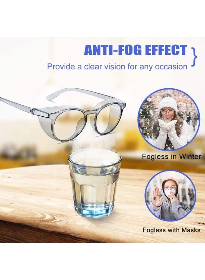 Safety Glasses, Anti Fog Protective Goggles with Side Shields, UV400 Protection Safety Glasses for Work, Construction, and Laboratory Use - Image 4