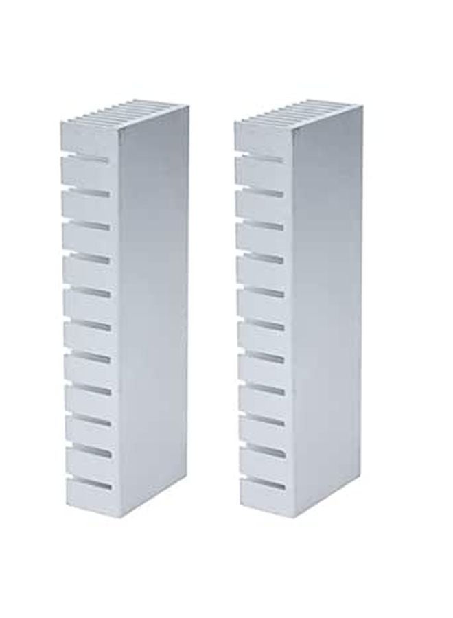 2Pcs Aluminum Heatsink Cooler Module 120mm x 40mm x 20mm for CPU PCB Electronics with Adhesive - Image 1