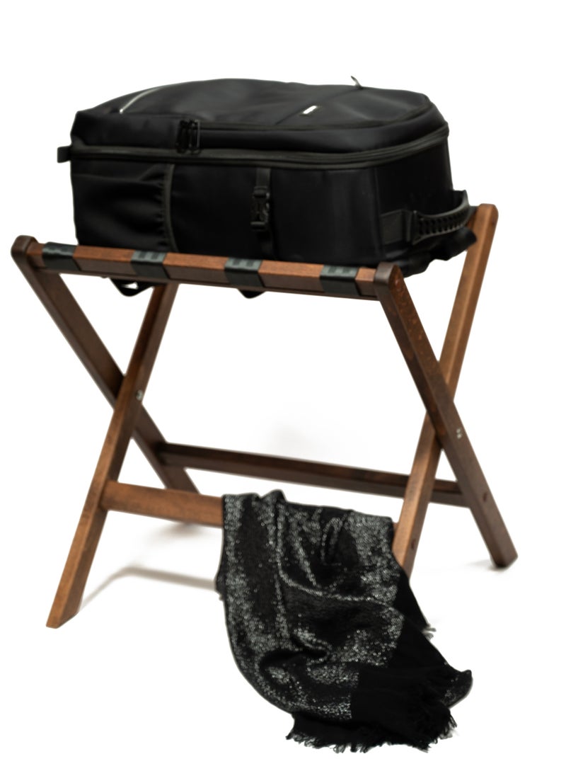 Generic - Luxury foldable wooden luggage rack - Image 1