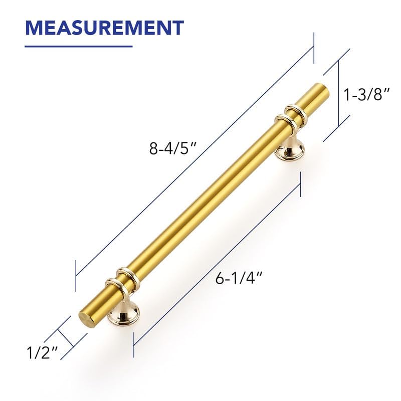 Ravinte Hardware 30 Pack 81316 Inch Gold Cabinet Pulls Handles Kitchen Cabinet Hardware Cupboard Handles Dresser Drawer Pulls 614 Inch CC - Image 3