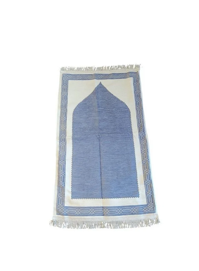 سليكو سجادة صلاة بنمط أنيق وجودة عالية من مموري فوم أزرق فاتح وأبيض 2.5 × 70 × 110 سم 800100126