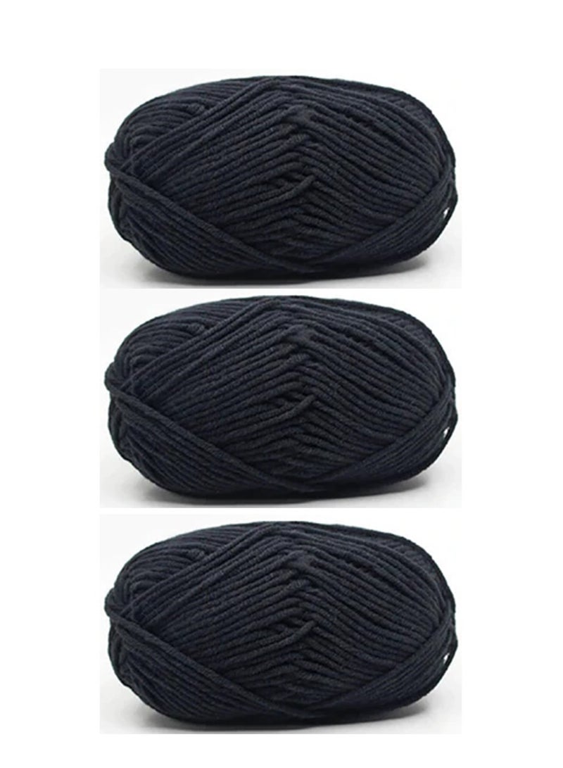 Sterling 3-Piece Knitting Yarn Black - Image 1