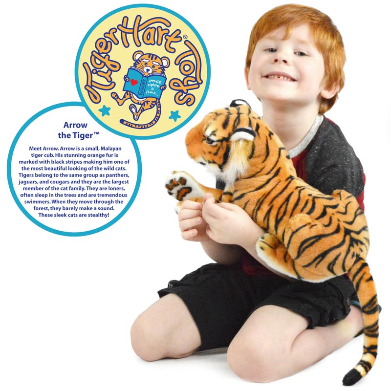 TigerHart Arrow The Tiger - 17 Inch (Tail Measurement Not Included) Stuffed Animal Plush Cat - Image 3