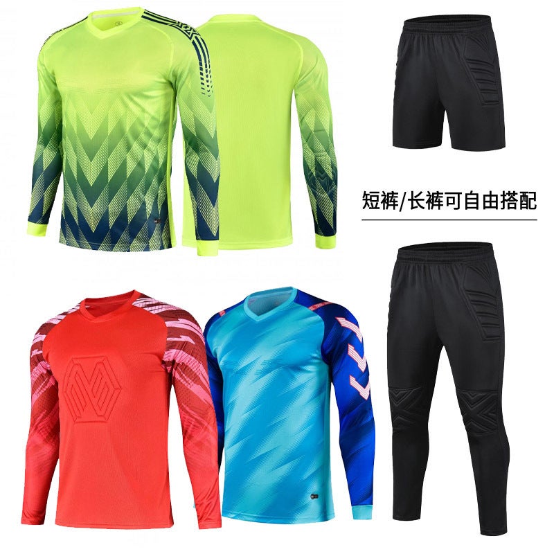 Goalkeeper Suit Football Sports Jersey Children'S Adult Quick-Drying Anti-Collision Goalkeeper Suit Long-Sleeved Pants Suit With Printing - Image 4