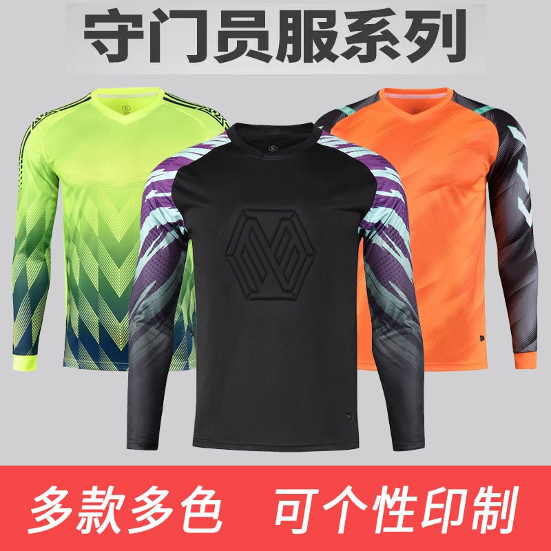 Goalkeeper Suit Football Sports Jersey Children'S Adult Quick-Drying Anti-Collision Goalkeeper Suit Long-Sleeved Pants Suit With Printing - Image 2