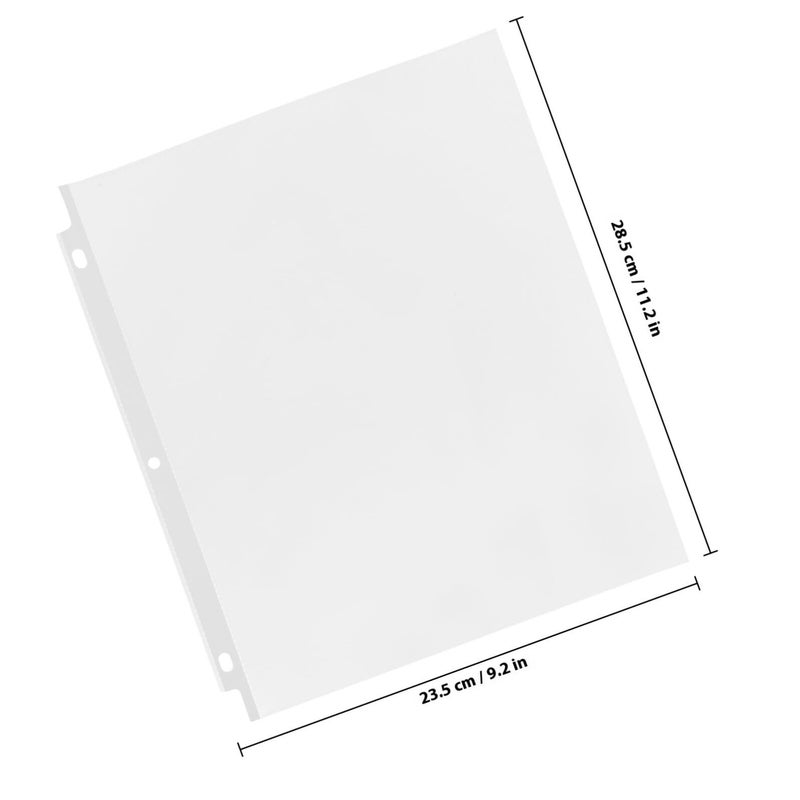 Plastic Sheet Protectors 50 Pack Clear Binder Sleeves for Office School Document Organization - Image 3