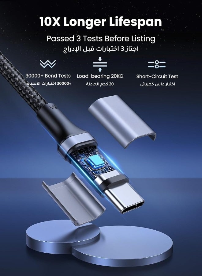 PROMASS 1M Braided USB C to USB C Cable with Power Delivery Technology, 100W Fast Charging for iPhone 16 Pro Max iPhone 15 Pro iPad Mini 6 MacBook Pro 2021 14" 16" Mac Air 12.9" Samsung S24 Ultra Huawei P40 - Image 5