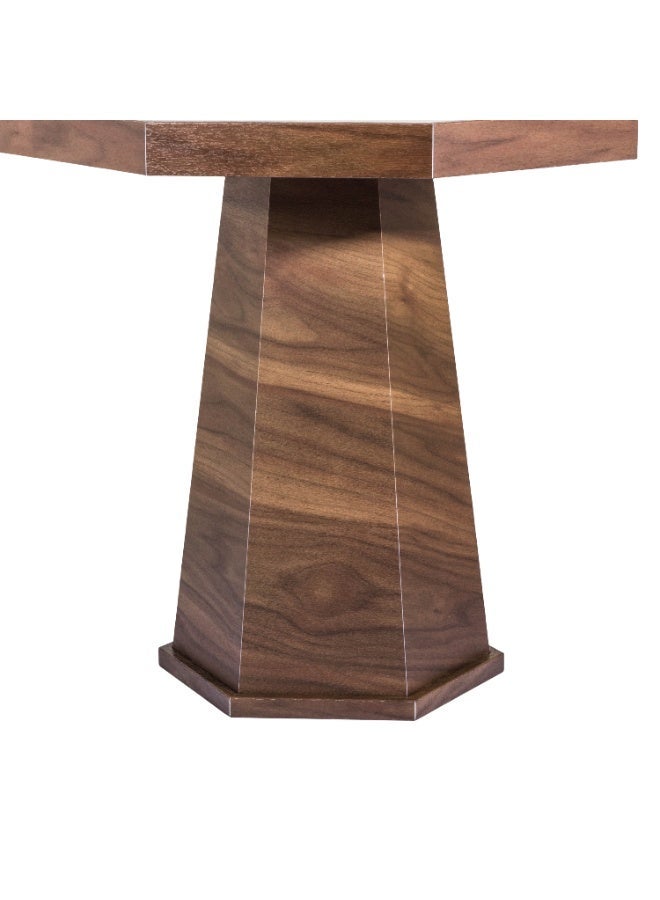 evistar High Quality Turkish Wood Ribbed Side Table For Living room, Outdoor, Bedroom - Image 3