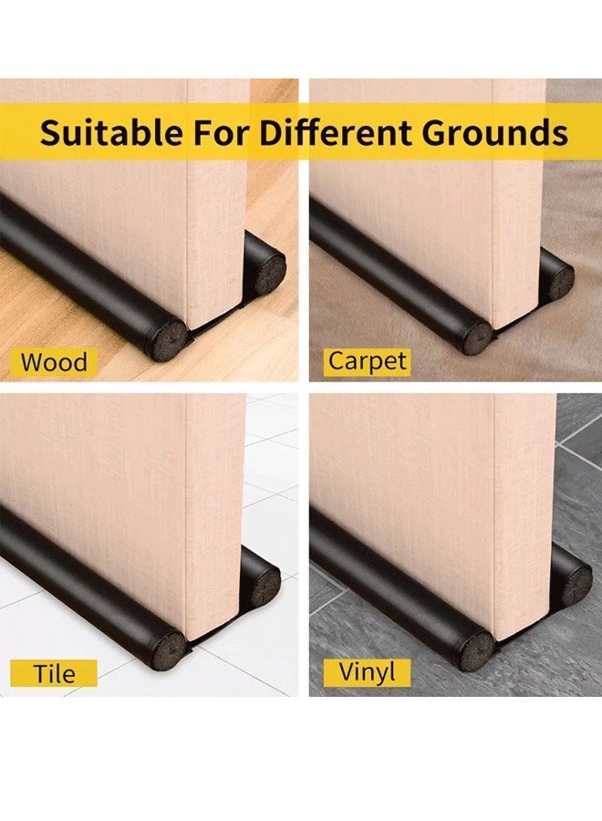 95cm Soundproofing Door Bottom Sealing Strip Guard Under Door Draft Stopper Seal Strip EVA Foam Door Blocker Flexible Door Seal Strip Guard Sealer Stopper Door Weatherstrip Guard Wind Dust Blocker Door Sealer Stopper - Image 4