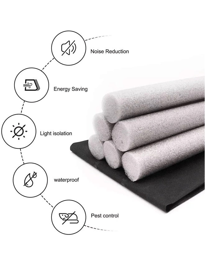 95cm Soundproofing Door Bottom Sealing Strip Guard Under Door Draft Stopper Seal Strip EVA Foam Door Blocker Flexible Door Seal Strip Guard Sealer Stopper Door Weatherstrip Guard Wind Dust Blocker Door Sealer Stopper - Image 3